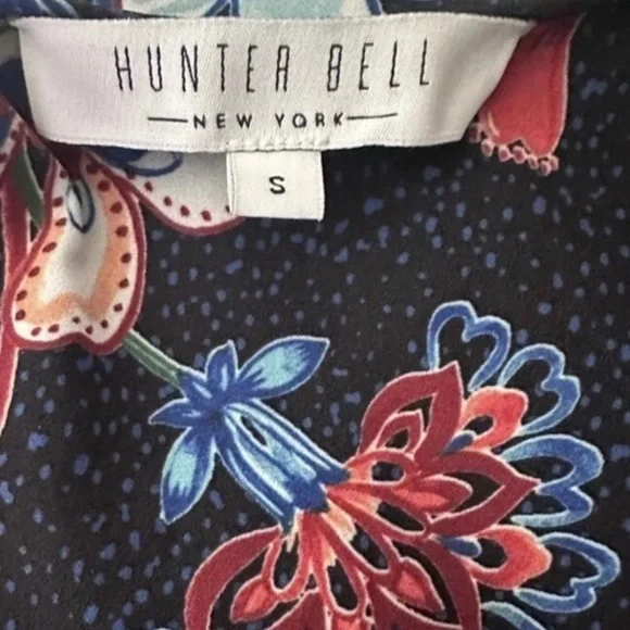 HUNTER BELL Navy Floral Maxi Dress S - Picture 5 of 8